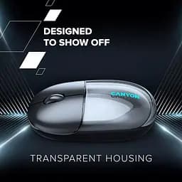 Миша Canyon OnClick 24 BT/ Wireless Transparent/Black (CNS-CMSW24B) - мініатюра 10