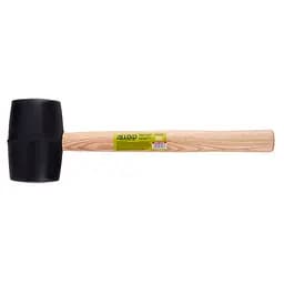 Киянка гумова Alloid ручка з деревини чорна 680 г (RM-16680W)