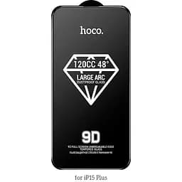 Защитное стекло для iPhone15 Plus HOCO 9D большой arc dustproof glass (A34)