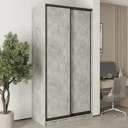 Шкаф-купе двухдверный MebelStar Уни BG 2ДСП 120x60x240 см Бетон (MBS-10450)