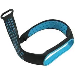 Ремінець Becover Vents Style для Xiaomi Mi Smart Band 7 Black-Blue (710503) - мініатюра 3