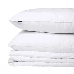 Літній постільний комплект MirSon Line Satin Light Pro Snow White Бавовна Двоспальний (2200010977615) - мініатюра 9