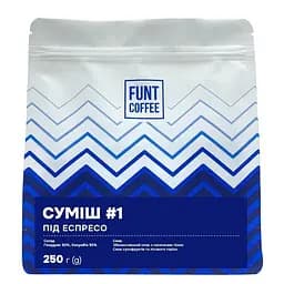 Кофе натуральный Funt Coffee Смесь Эспрессо 1, в зернах, 250 г