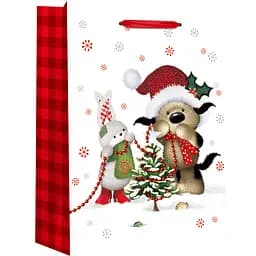 Пакет подарунковий Malevaro Jumbo Xmas 33x12.7x47.7 см білий (760356ML-2)