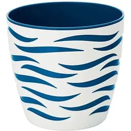 Горщик для квітів Form-Plastic Sahara Duo-14 1.65 л біло-синій (4400-011+072W)