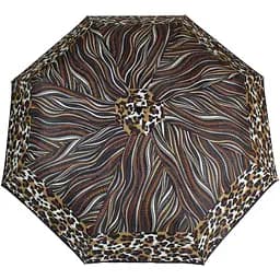 Женский складной зонтик механический Airton 99 см коричневый