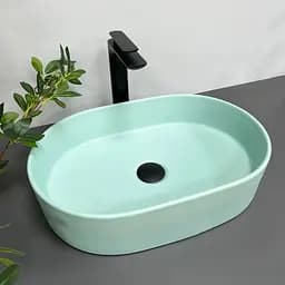 Умивальник VBI Verona 50 turkus matt накладний VBI-011318, Зелений