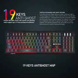 Ігрова клавіатура Fantech Soldier K612 з механічними перемикачами та RGB підсвічуванням (23826-01_829) - мініатюра 14