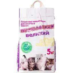 Бентонітовий наповнювач Пухнастики великий 5 кг (КРАФТ_ крупный)