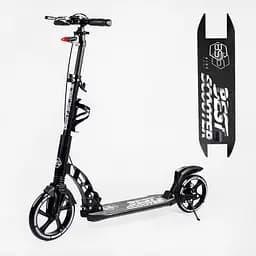 Самокат Best Scooter складаний 49х14х93-103 см Чорний 000231305 - мініатюра 2