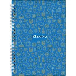 Блокнот для записей Axent A5 в клеточку спираль 96 листов (8032-23-A)