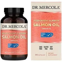 Жирні кислоти Dr. Mercola Salmon Oil, 90 капсул