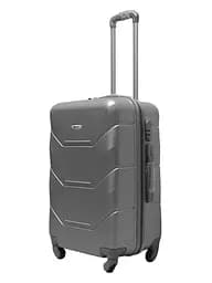 Валіза середня M ABS-пластик Milano bag 147M 66×46×29см 80л Срібна - мініатюра 2