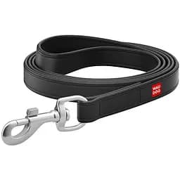 Повідець для собак Waudog Design шкіряний L-XXL, чорний