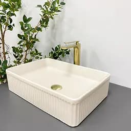 Умивальник VBI Brescia beige matt накладний VBI-013902 - мініатюра 4