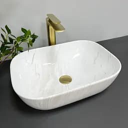 Умивальник VBI Ravenna marble nature matt накладний VBI-011208, Мармур - мініатюра 2