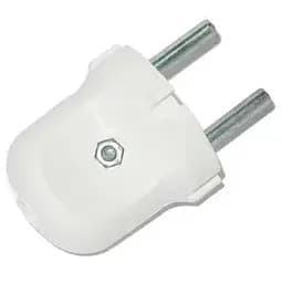 Побутова вилка 6/10А біла Україна упаковка 20 шт.