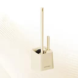 Йоржик для унитаза Uforu DB2436 с двумя щетками Бежевый 