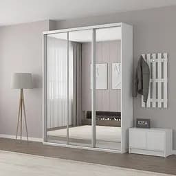 Шафа-купе Idea серія 7 190 x 45 x 210 см Білий Дзеркало