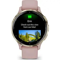 Смарт-годинник Garmin Venu 3S Soft Gold Stainless Steel Bezel with Dust Rose Case and Silicone Band (010-02785-03/53) [111835] - мініатюра 8