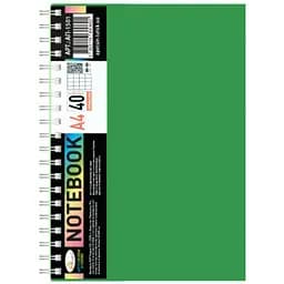 Блокнот А4 АП-1501(Green) 40 аркушів, пружина збоку
