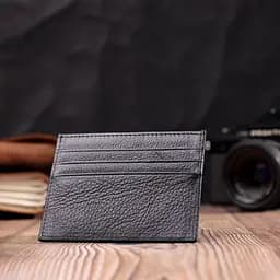 Стильний кард-кейс із натуральної шкіри ST Leather 22447 чорний - мініатюра 6