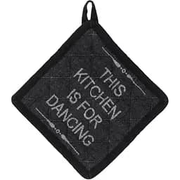 Прихватка Kela Gianna This kitchen 20x20 см чорно-біла (12779)