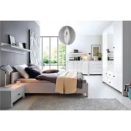 Комплект модульний в спальню ВМК Крістіна N77830 Білий/Білий глянець (GRB-1599)