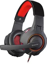 Ігрова гарнітура Defender Warhead G-450 USB підсвітка чорно-червона (64146) - мініатюра 5