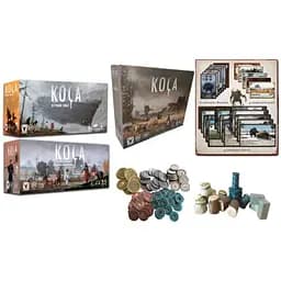 Настільна гра Планета Ігор Коса (Scythe) + Вітровий гамбіт + Загарбники з далеких країв + металеві монети + реалістичні ресурси + повний набір промокарток (укр.) (GKCH005+5)