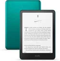 Електронна книга Kindle Paperwhite 12th Gen 2024 Signature Edition Metallic Jade, 32GB, 7 HD E Ink Carta, покриття антивідблиску, підсвічування, сенсорний екран, Bluetooth/Wi-Fi, захист від вологи, 300 dpi, зелена