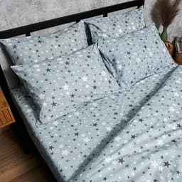 Набір наволочок Moon&Star Бязь Gold Люкс Silver Stars 60х60 см 2 шт - мініатюра 3