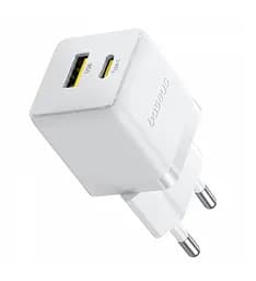 Мережевий зарядний пристрій Baseus Palm Type-C+USB 20 W P10111608213-00 Білий