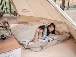 Спальний мішок з капюшоном Naturehike B400 NH21MSD11 бежевий - мініатюра 8