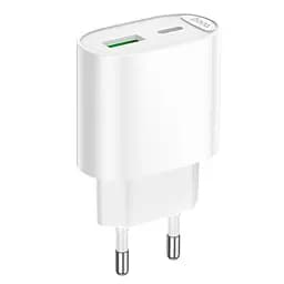 Адаптер сетевой HOCO Fighter charger C109A 1Type-C/1USB, 3A/20W, PD/QC|