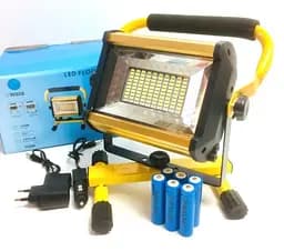 Ліхтар прожектор LED W808 100W (SMD) + USB + 6x18650 (4 режими) - мініатюра 2