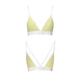 Спортивний топ із подвійними бретелями Passion PS007 TOP yellow L - мініатюра 3