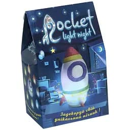 Набор для творчества Strateg Ночник Rocket light night на украинском языке (30709)