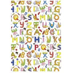 Папір з малюнком "Англійські літери" А4(21х29,7см) 300г/м2 Heyda