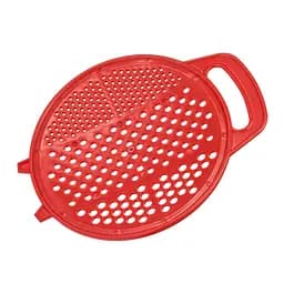 Терка пластмассовая круглая для детского питания и картофеля 24 см, Kitchette Красный 83845