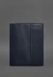 Шкіряна папка для документів "Сімейна" А4 Темно-синя