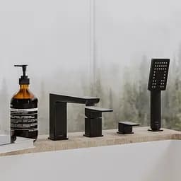 Змішувач для ванни Omnires Parma black mat (PM7432BL) - мініатюра 3