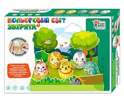 Кольоровий світ розпис на яйцях 60152 "4FUN Game Club", "Звірята", 5 яєць, фарби, декор, в коробці