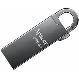 Флеш накопичувач з карабіном металевий Apacer AH15A Ashy 64 GB USB 3.1