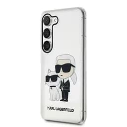 Чехол Karl Lagerfeld IML Glitter Karl and Choupette NFT для Samsung Galaxy S23 Прозрачный