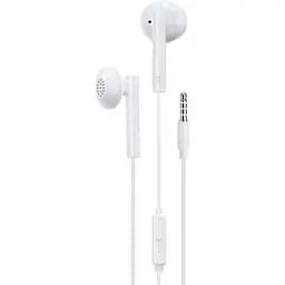Дротові навушники WK YA01 3.5 mm 1.2 m вкладиші з мікрофоном White