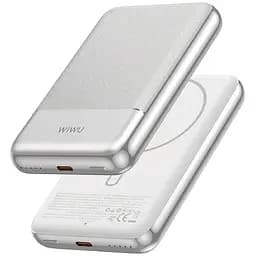 Портативний ЗП Power Bank WIWU P089 Seraph PD20W з Бездротовий зарядний пристрій 10000 mAh Silver - мініатюра 3