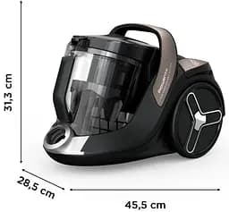 Rowenta Пилосос контейнерний GREEN FORCE CYCLONIC EFFITECH+, 900Вт, конт пилок -2,5л, НЕРА, чорний - мініатюра 5