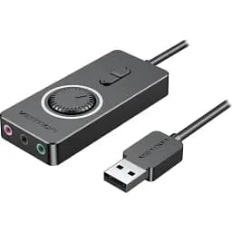 Звукова карта Vention Audio USB 3х3.5mm jack 0.15m Volume Control (CDRBB) [143126]