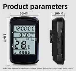 Велокомп'ютер акумуляторний GPS MB-003 LCD-2.4" підсвітка екрана (14 функцій) - мініатюра 2